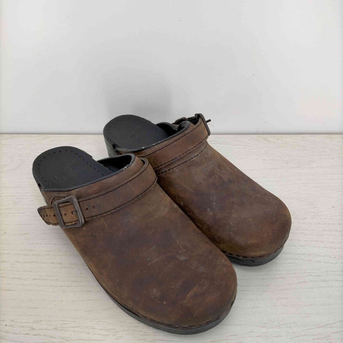 ダンスコ dansko オープンヒールクロッグス オイルドレザー レディース JPN:38
